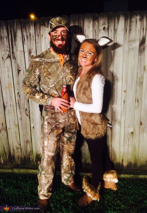 Deer And Hunter Couples Costume