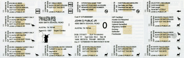 Deer Hunting License Texas