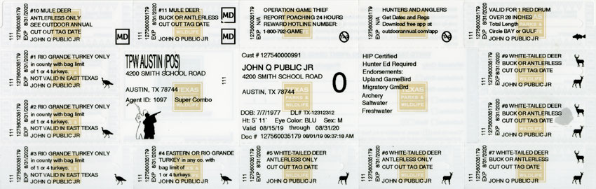 Deer Hunting License Texas