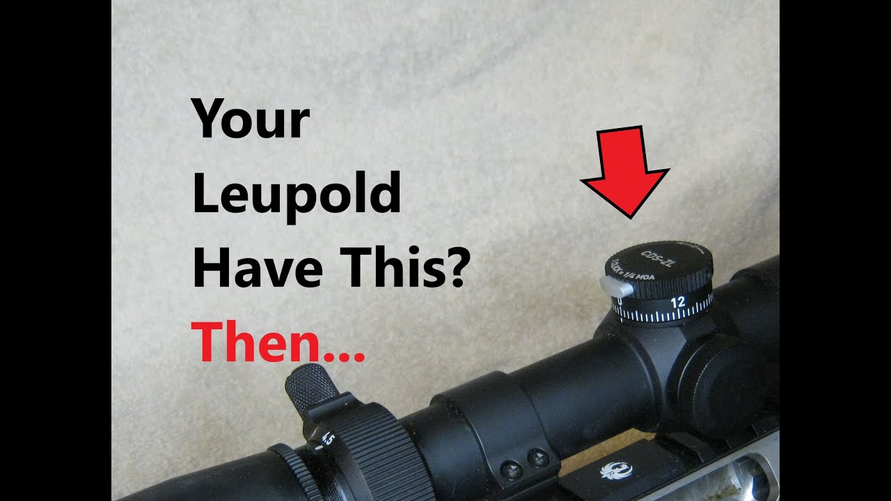 How to Sight in a Leupold Cds Scope