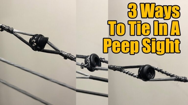 How to Tie in a Peep Sight