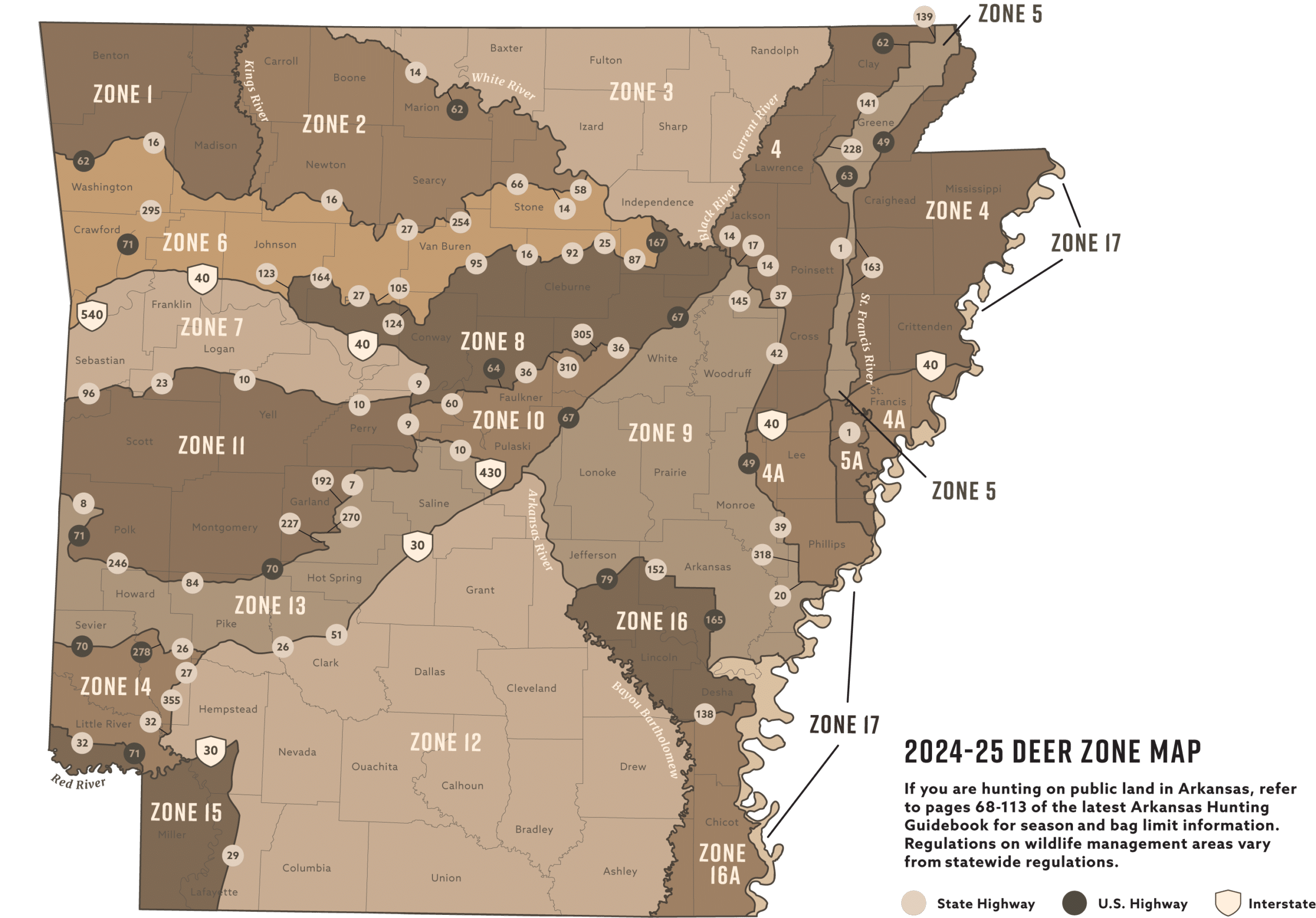 Deer Season Arkansas 2024-2025