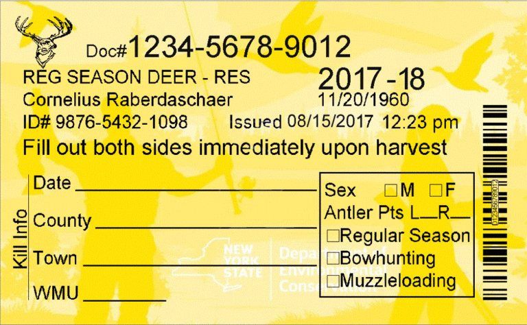 New York Deer Hunting License